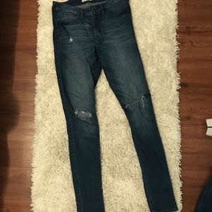 Hollister high rise ripped jeans